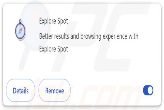 Redirecionamento Explorespot.io
