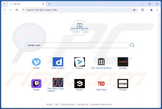 Redirecionamento Search.media-tab.com