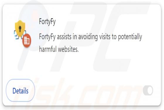 FortyFy Aplicação Indesejada