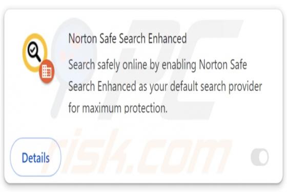 Falsa Norton Safe Search Enhanced Extensão