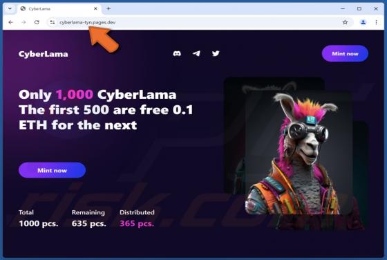 CyberLama Mint Fraude