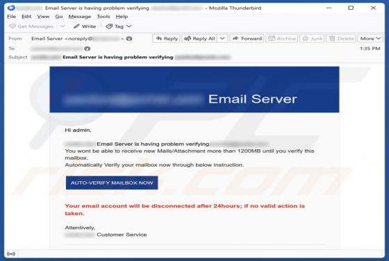 Email Server Fraude
