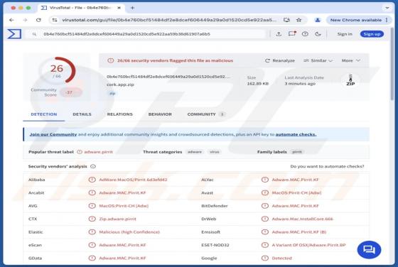 Cork.app Adware (Mac)