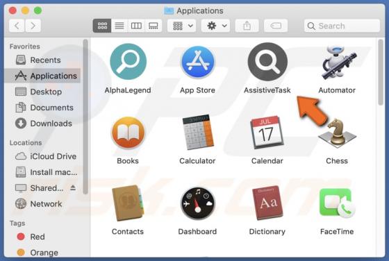 AssistiveTask Adware (Mac)