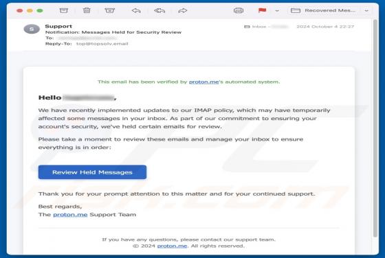 Fraude por Email Proton.me