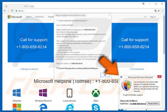 Warning! Malware Detected! Fraude
