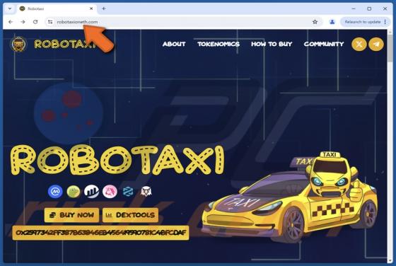 ROBOTAXI ($TAXI) Crypto Fraude