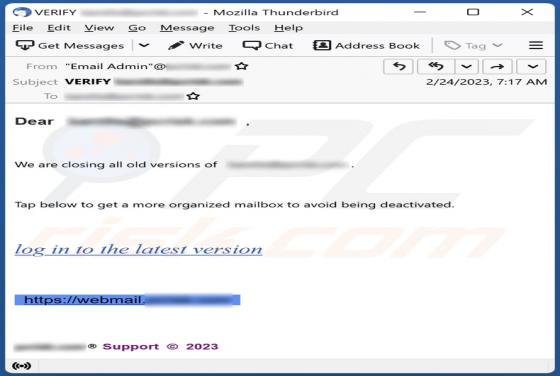 We Are Closing All Old Versions Of Email Fraude
