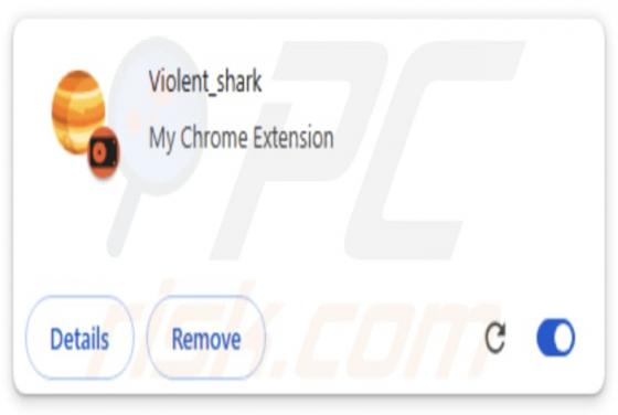 Violent_shark Extensão maliciosa