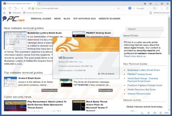 UC Browser Adware