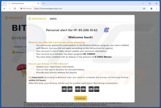 Bitcoin Airdrop From Binance Fraude