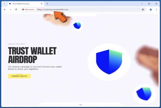 Trust Wallet Airdrop Fraude