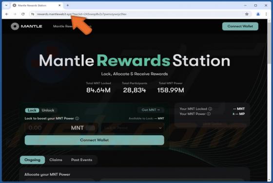 Mantle Rewards Station Fraude
