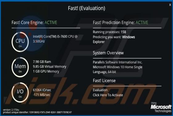 Fast! Aplicação indesejada