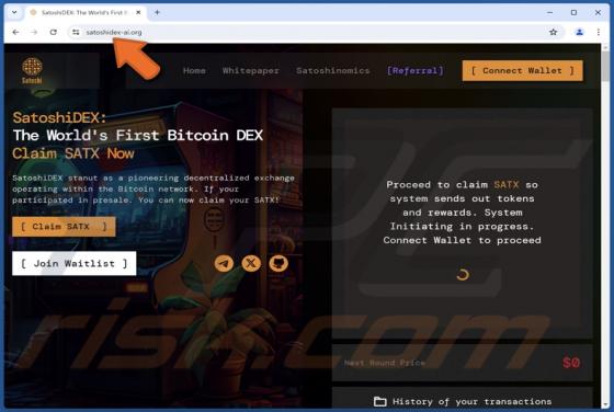 Claim SatoshiDEX (SATX) Fraude