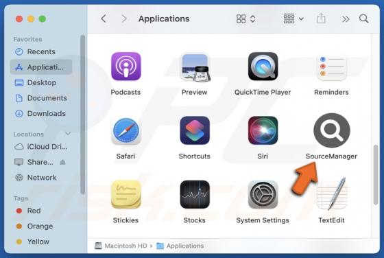 SourceManager Adware (Mac)