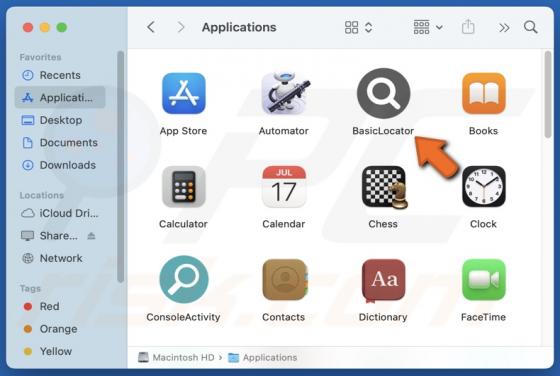 BasicLocator Adware (Mac)