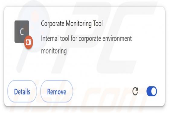 Corporate Monitoring Tool Extensão maliciosa