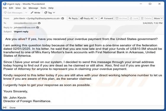 Fraude por Email Overdue Payment