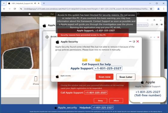 Apple Security Found Some Infected Files POP-UP Fraude (Mac)