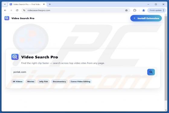 Videosearcherpro.com Redirecionar
