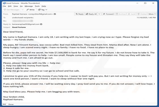 Fraude por Email Older Person To Retrieve Money From The Bank