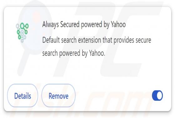 Redirecionamento alwayssecuredsearch.com