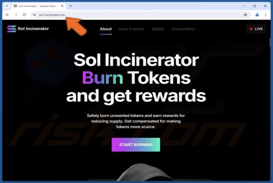 Sol Incinerator Token Burn Fraude