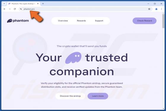 Phantom Airdrop Fraude