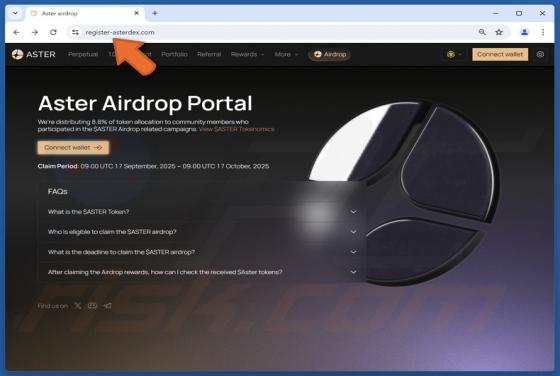 Aster Airdrop Fraude