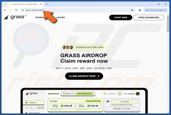 Grass Airdrop Fraude
