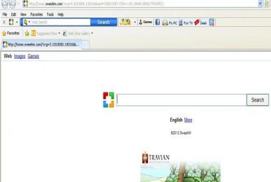 Vírus Barras de Ferramentas SweetIM