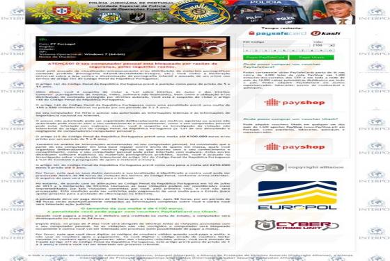 Vírus Policia Judiciária de Portugal