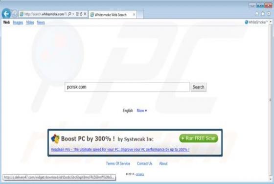 Redirecionamento Search.whitesmoke.com
