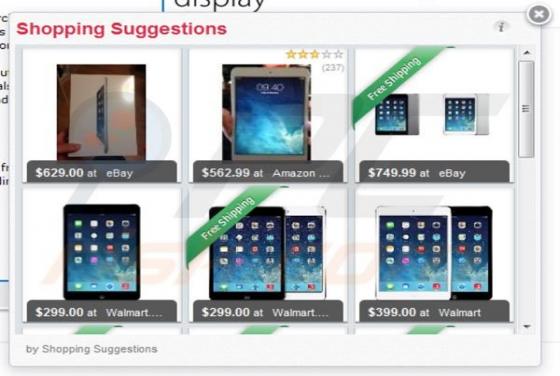 Anúncios Shopping Suggestion