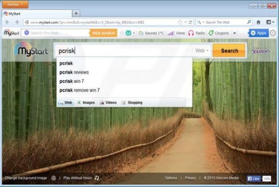 Redirecionamento MyStart.com