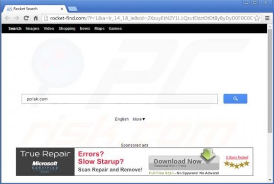 Vírus Rocket-find.com