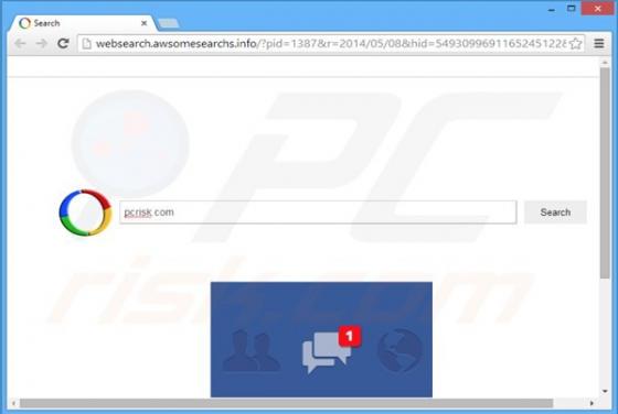 Vírus WebSearch.awsomesearchs.info