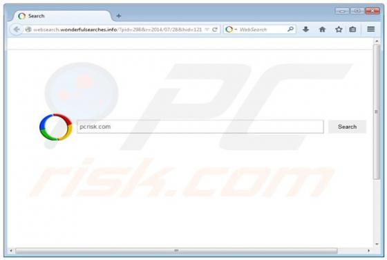 Redirecionamento websearch.wonderfulsearches.info