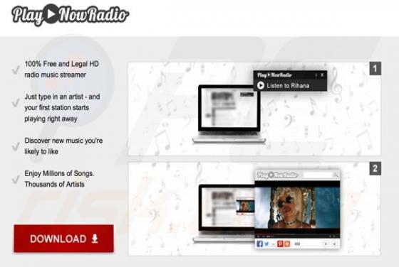 Anúncios Play now Radio