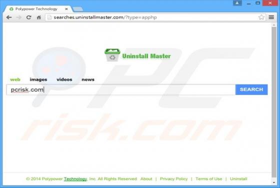 Sequestrador do navegador Searches.uninstallmaster.com