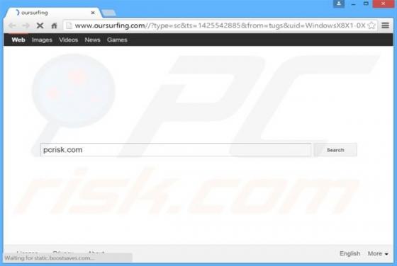Redirecionamento Oursurfing.com