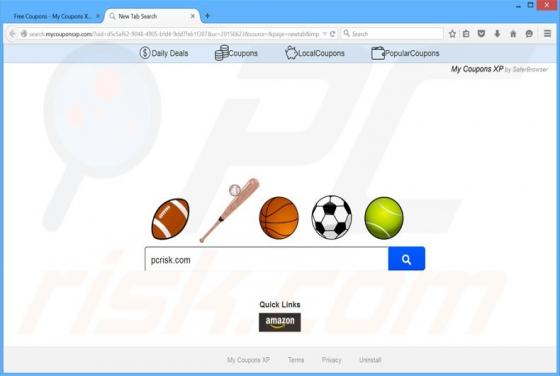 Redirecionamento Search.mycouponsxp.com