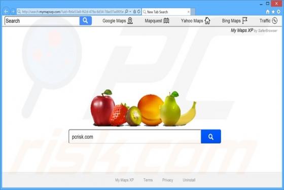 Redirecionamento Search.mymapsxp.com