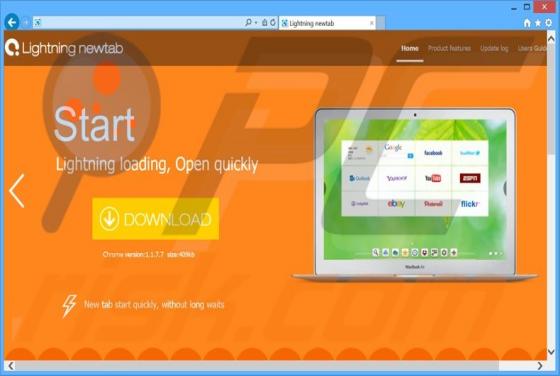 Adware Lightning newtab