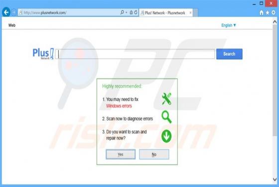 Redirecionamento Plusnetwork.com