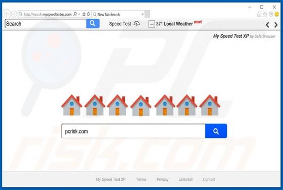 Redirecionamento Search.myspeedtestxp.com