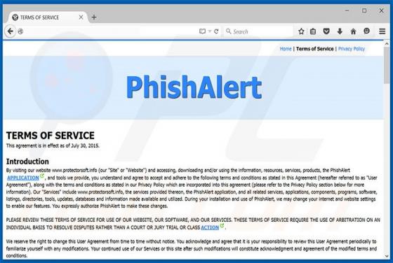 Anúncios por Phishalert