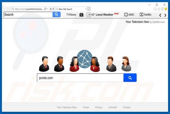 Redirecionamento Search.yourtelevisionnow.com