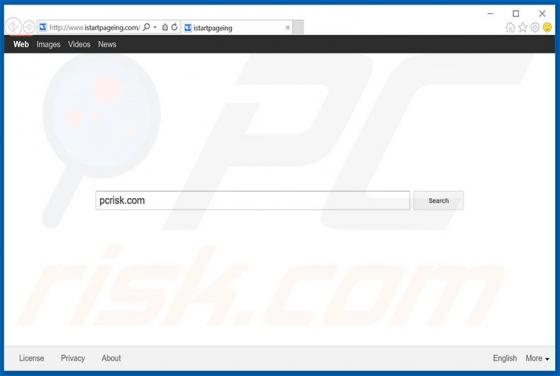 Redirecionamento Istartpageing.com